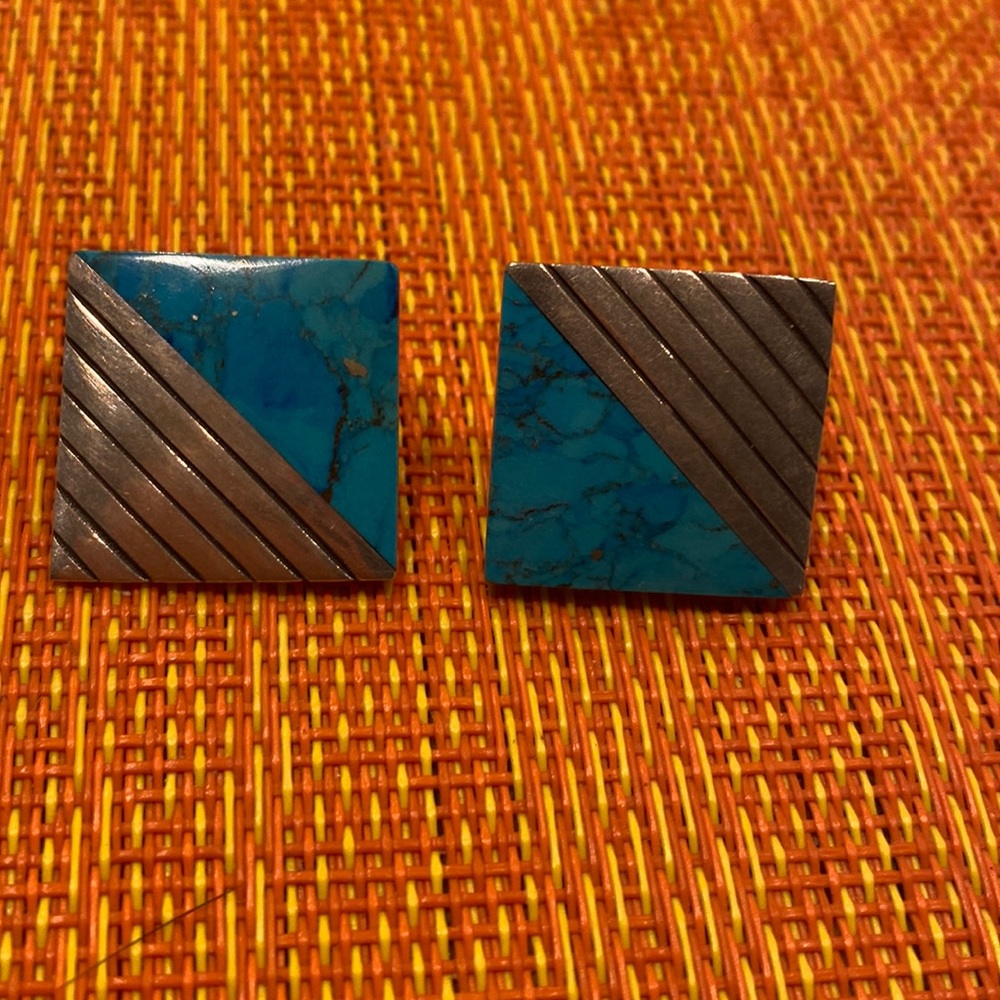 Sterling Silver Turquoise Post Earrings